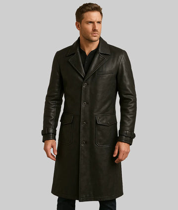 Justin Men’s Black Duster Coat