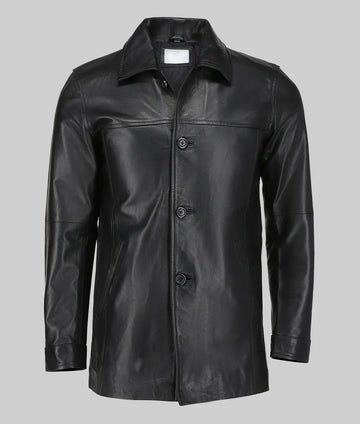 Paul Men’s Black Leather Coat