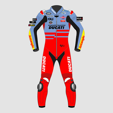 Alex Marquez 2023 Gresini Ducati Motogp Motorbike Racing Leather Suit