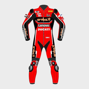 Chaz Davie Ducati WSBK 2020 Motogp Motorbike Racing Leather Suit
