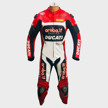 Chaz Davies Ducati Aruba it Motogp Motorbike Racing Leather Suit