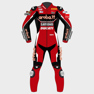 Chaz Davies Ducati Aruba it 2020 Motogp Motorbike Racing Leather Suit