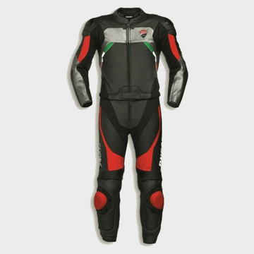 Ducati Black Motogp Motorbike Racing Leather Suit