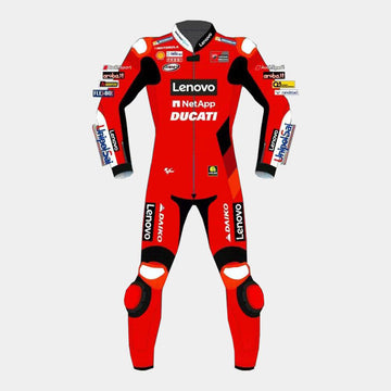Francesco Bagnaia Ducati 2021 Motogp Motorbike Racing Leather Suit