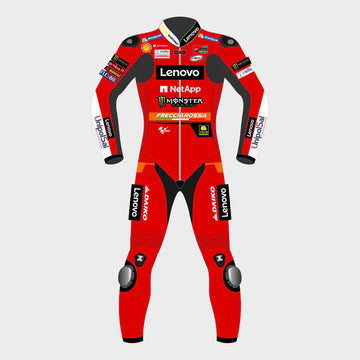 Francesco Pecco Bagnaia Ducati 2023 Motogp Motorbike Racing Leather Suit