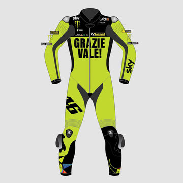 Grazie Vale 46 Valentino Rossi 2022 Motogp Motorbike Racing Leather Suit