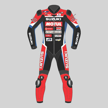 Gregg Black Suzuki 2021 Motorbike Racing Leather Suit