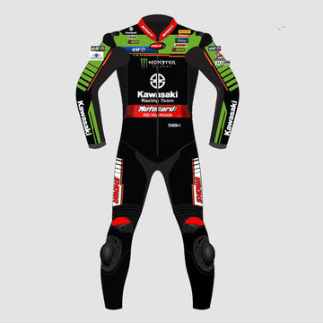 Jonathan Rea WSBK 2022 Kawasaki Motorbike Racing Leather Suit