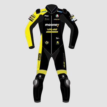 Marco Bezzecchi Mooney VR46 2022 Motogp Motorbike Racing Leather Suit