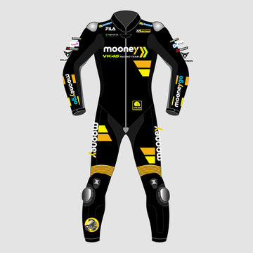 Marco Bezzecchi 2023 Mooney VR46 Motogp Motorbike Racing Leather Suit