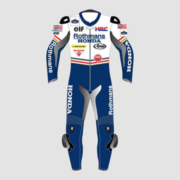 Rothmans Honda Motogp Motorbike Racing Leather Suit
