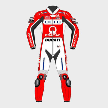 Scott Redding Ducati Pramac 2017 Motogp Motorbike Racing Leather Suit