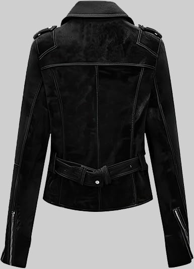 Ava Women’s Black Double Rider Leather Jacket