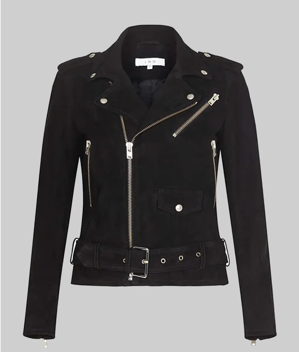 Christina Women’s Black Double Rider Leather Jacket