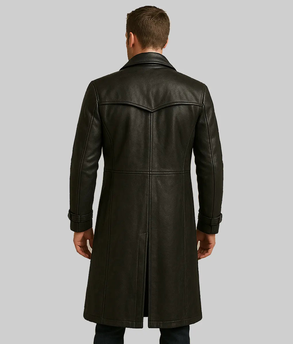 Justin Men’s Black Duster Coat