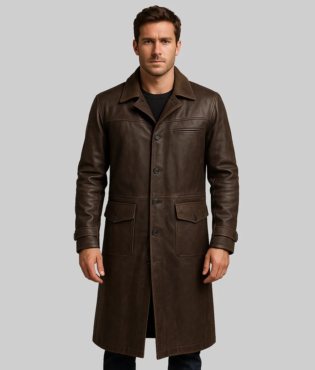 Justin Men’s Brown Duster Coat