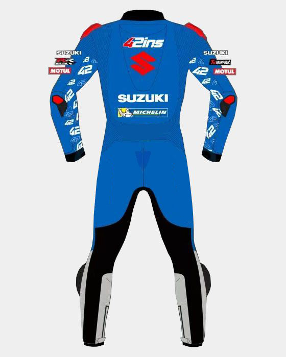Alex Rins Suzuki Motogp 2021 Motorbike Racing Leather Suit