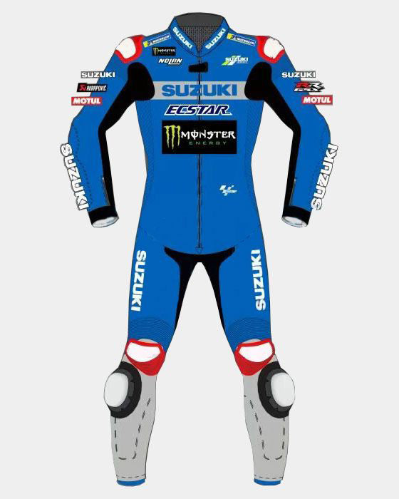 Alex Rins Suzuki Motogp 2021 Motorbike Racing Leather Suit