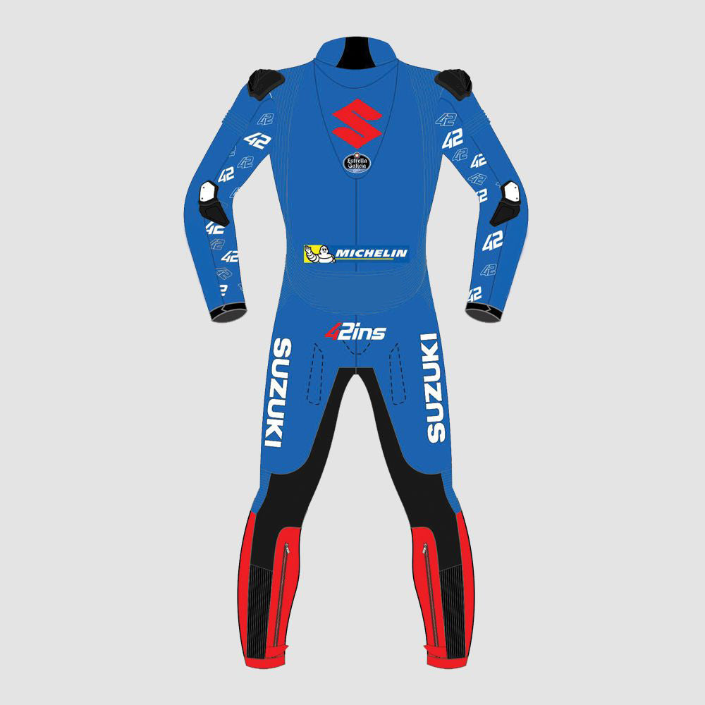 Alex Rins Suzuki Motogp 2022 Motorbike Racing Leather Suit