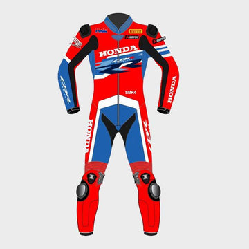 Alvaro Bautista Honda CBR WSBK 2020 Motogp Motorbike Racing Leather Suit