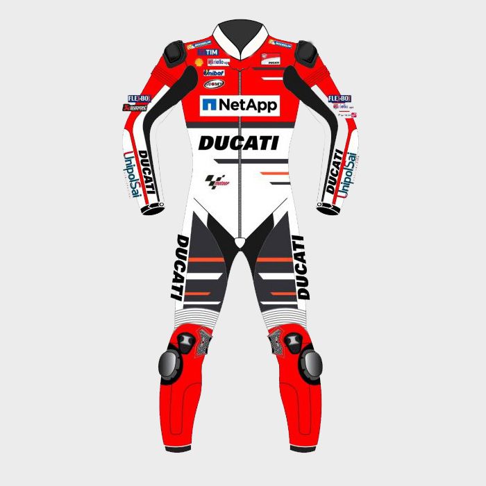 Andrea Dovizioso Ducati 2018 Motogp Motorbike Racing Leather Suit