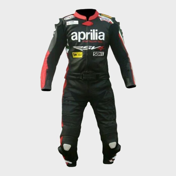 Aprilia Max Motogp Motorbike Racing Leather Suit