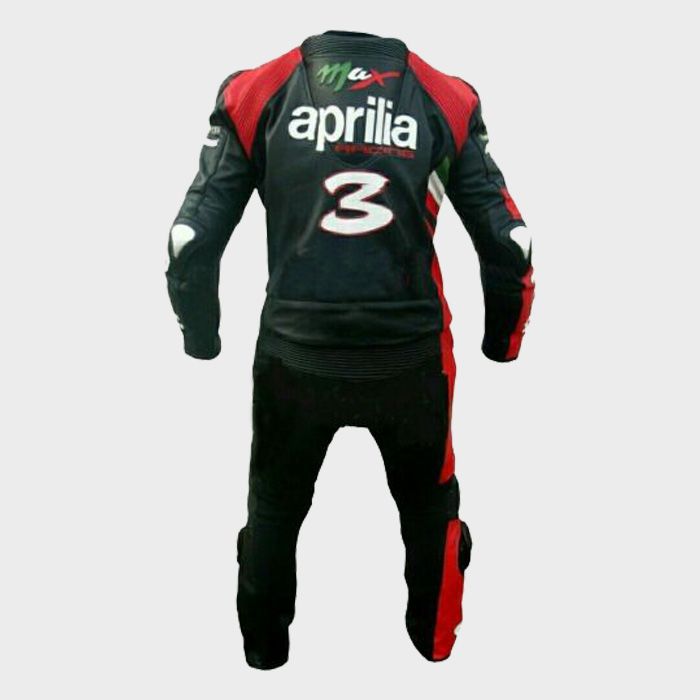 Aprilia Max Motogp Motorbike Racing Leather Suit