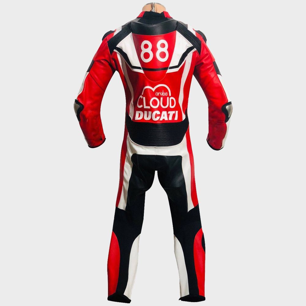 Chaz Davies Ducati Aruba it Motogp Motorbike Racing Leather Suit