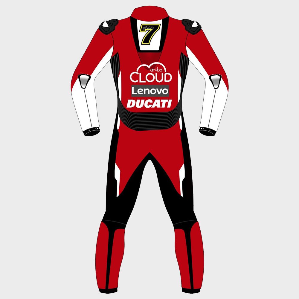 Chaz Davies Ducati Aruba it 2020 Motogp Motorbike Racing Leather Suit