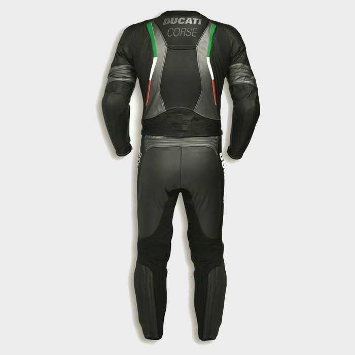 Ducati Black Motogp Motorbike Racing Leather Suit