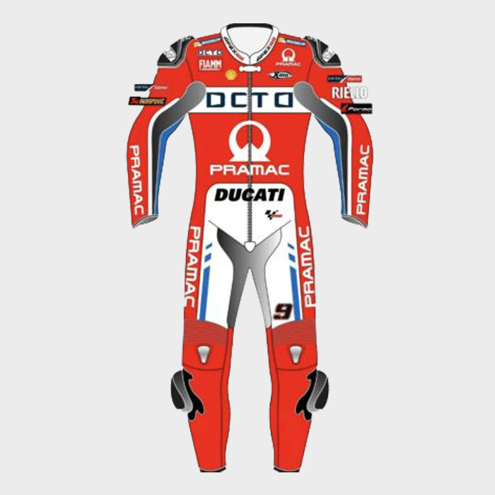 Ducati Pramac Motogp Motorbike Racing Leather Suit
