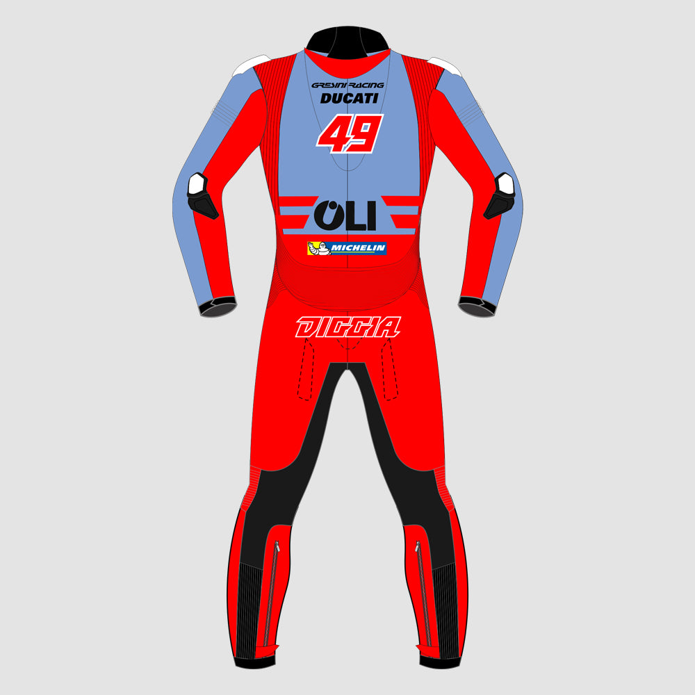 Fabio Di Giannantonio 2023 Ducati Motogp Motorbike Racing Leather Suit