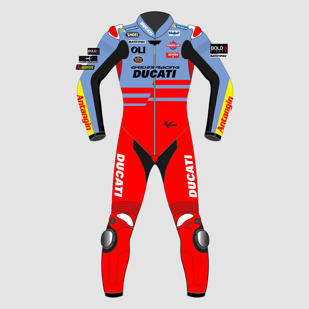Fabio Di Giannantonio 2023 Ducati Motogp Motorbike Racing Leather Suit