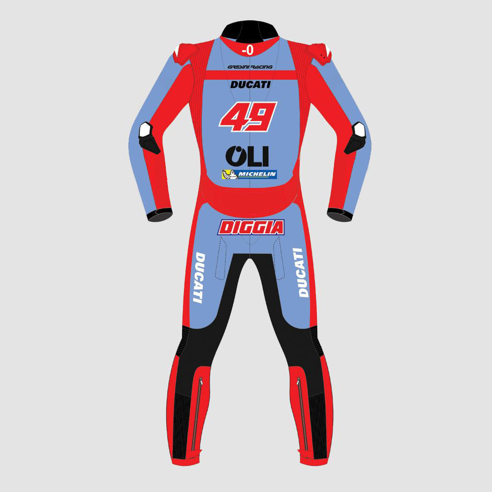 Fabio Di Giannantonio Ducati 2022 Motogp Motorbike Racing Leather Suit
