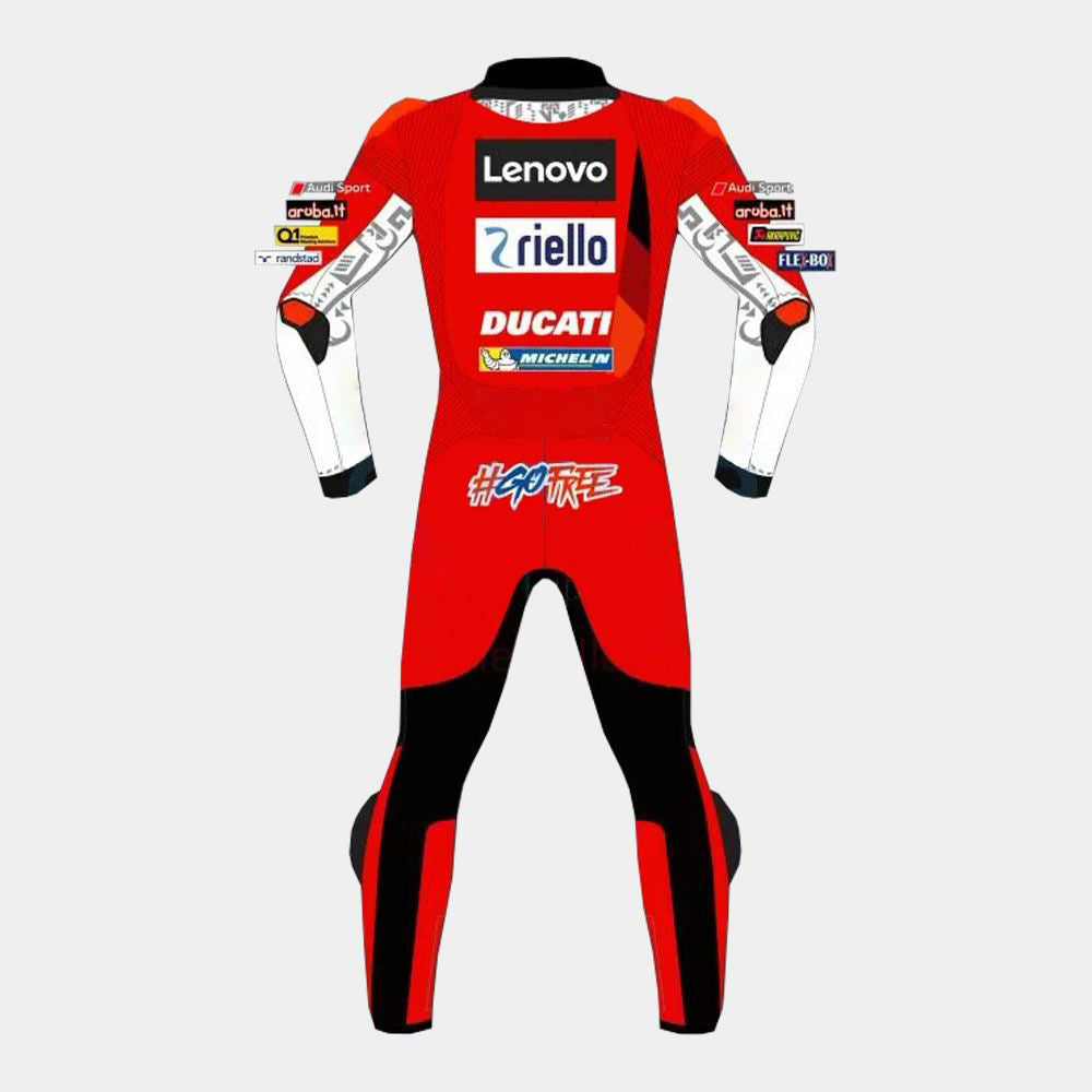 Francesco Bagnaia Ducati 2021 Motogp Motorbike Racing Leather Suit