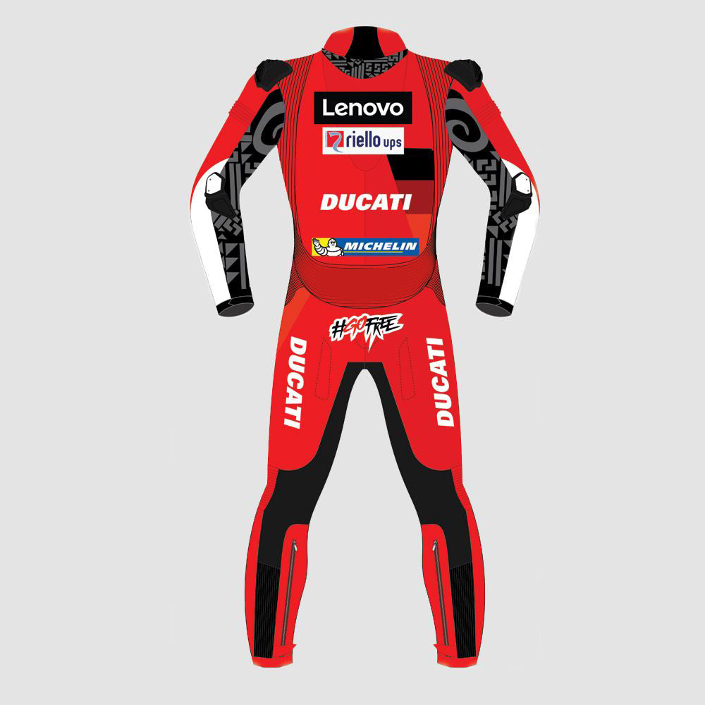 Francesco Bagnaia Ducati 2022 Motogp Motorbike Racing Leather Suit