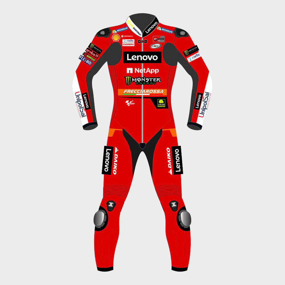 Francesco Pecco Bagnaia Ducati 2023 Motogp Motorbike Racing Leather Suit