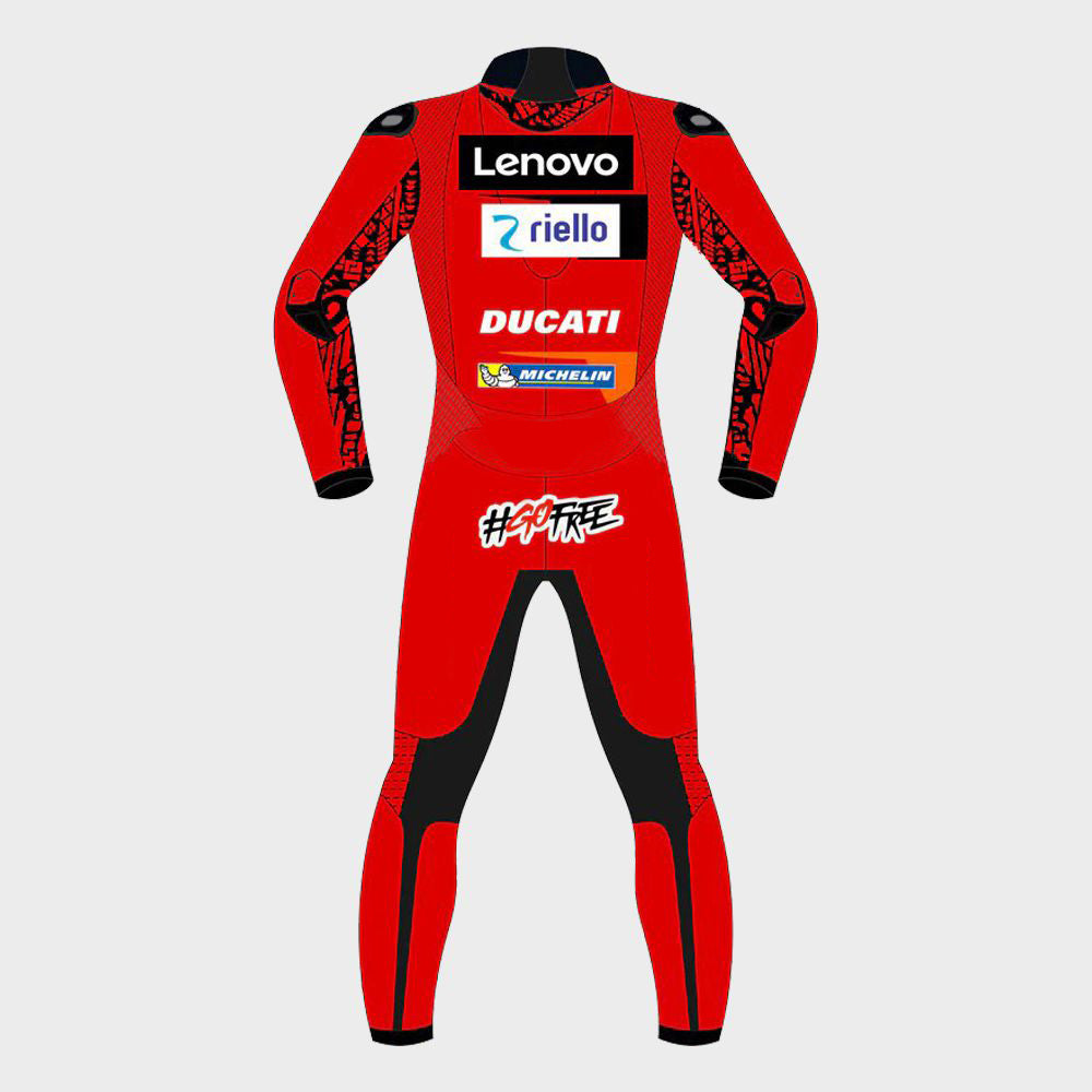 Francesco Pecco Bagnaia Ducati 2023 Motogp Motorbike Racing Leather Suit