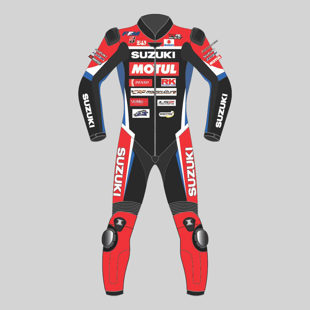 Gregg Black Suzuki 2021 Motorbike Racing Leather Suit