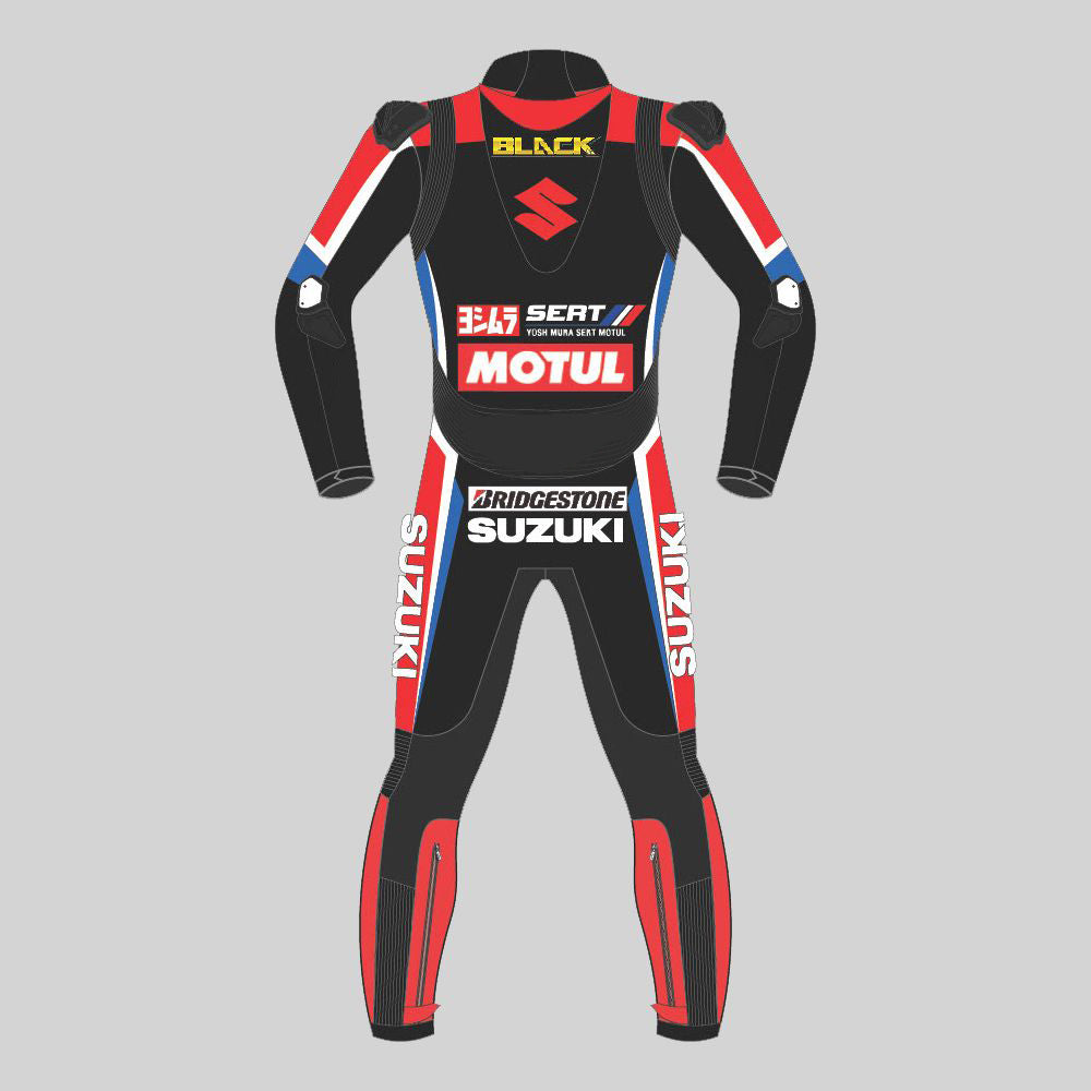 Gregg Black Suzuki 2021 Motorbike Racing Leather Suit