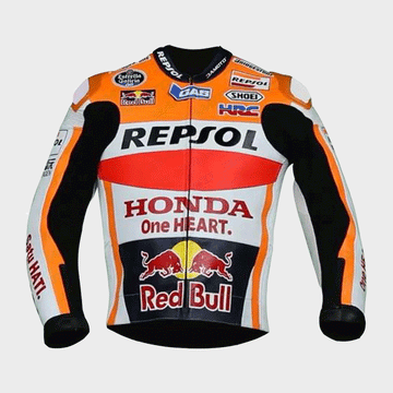 Honda Repsol 2015 Marquez Motorcycle Leather Jacket
