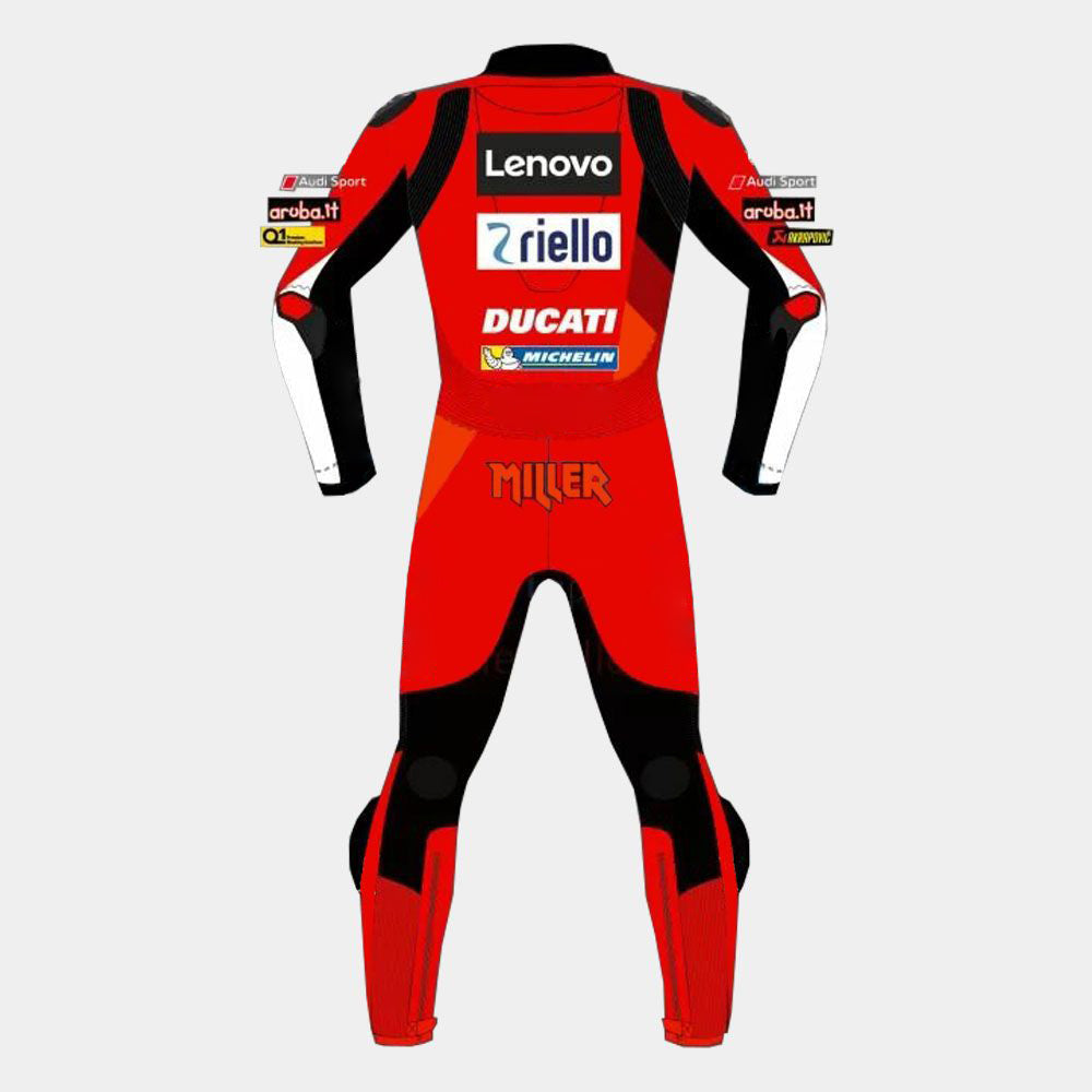 Jack Miller Ducati 2021 Motogp Motorbike Racing Leather Suit
