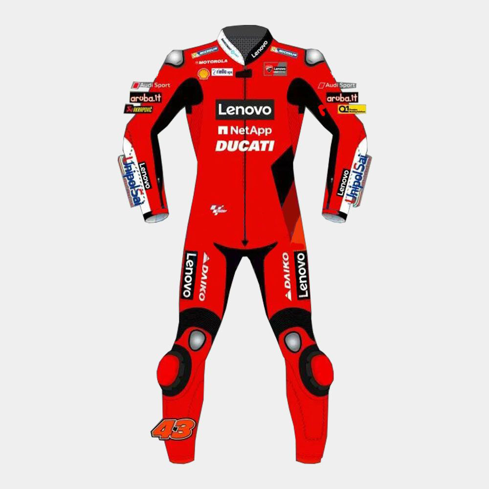 Jack Miller Ducati 2021 Motogp Motorbike Racing Leather Suit