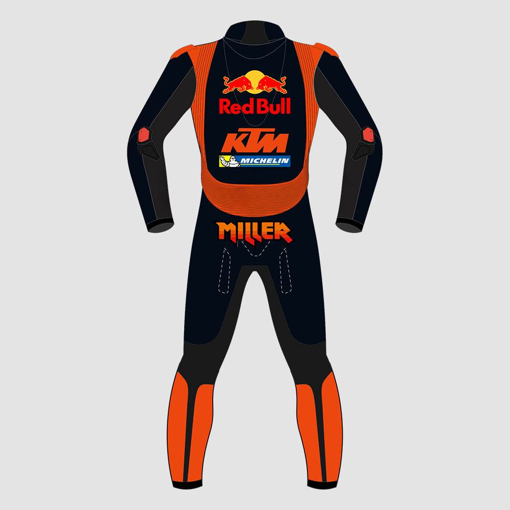 Jack Miller Redbull KTM 2023 Motogp Motorbike Racing Leather Suit
