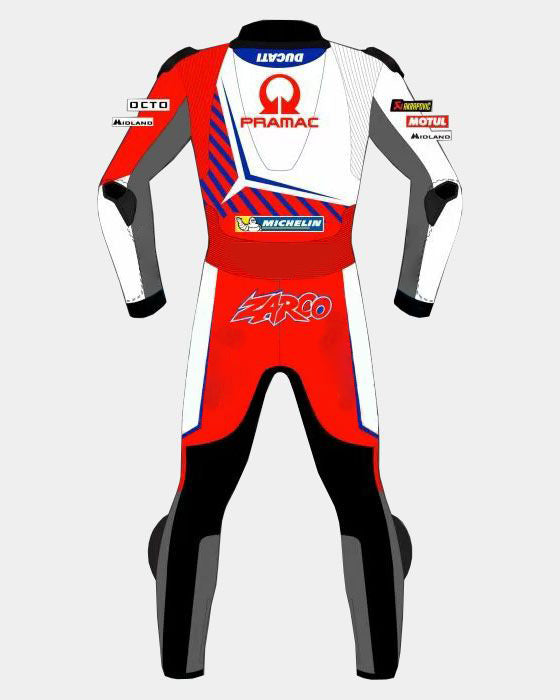 Johan Zarco Ducati Pramac 2021 Motogp Motorbike Racing Leather Suit