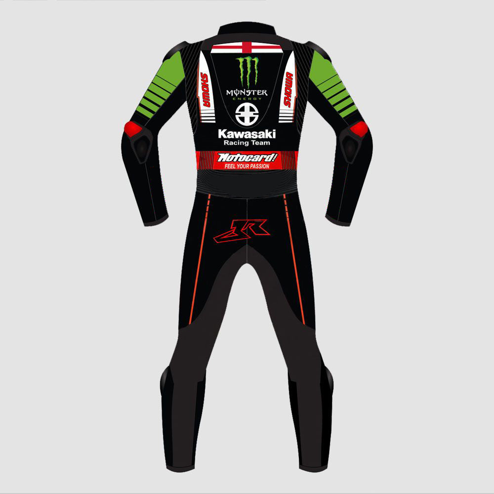 Jonathan Rea WSBK 2022 Kawasaki Motorbike Racing Leather Suit