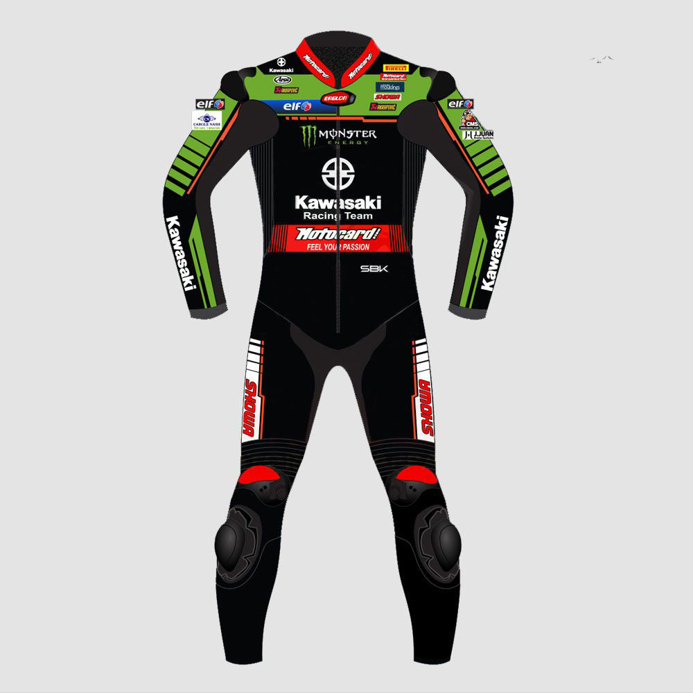 Jonathan Rea WSBK 2022 Kawasaki Motorbike Racing Leather Suit