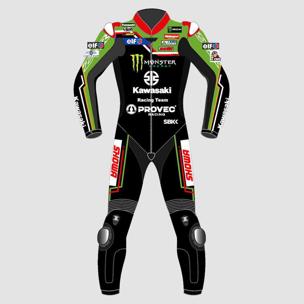 Jonathan Rea WSBK 2023 Kawasaki Motorbike Racing Leather Suit