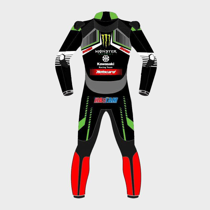 Leon Haslam Kawasaki 2019 WSBK Race Motorbike Leather Suit