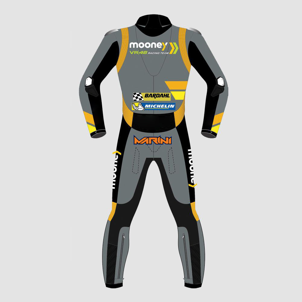 Luca Marini 2022 Mooney VR46 Motogp Motorbike Racing Leather Suit